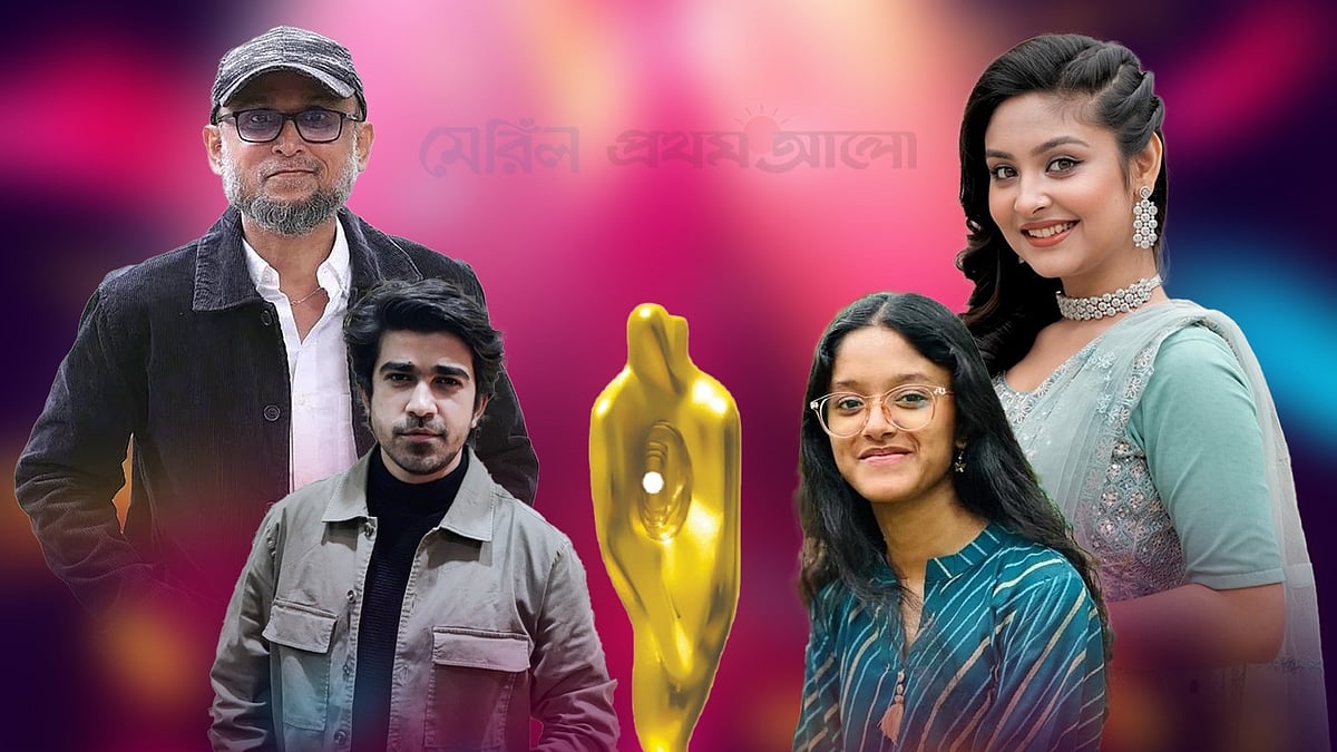 সেরা নবাগত বিভাগে মনোনয়ন পাওয়া চার অভিনয়শিল্পী। কোলাজ