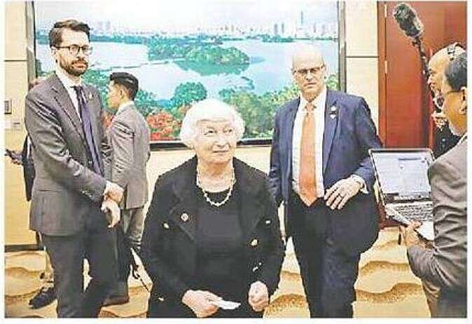 এপ্রিল মাসে বেইজিং সফর করেন যুক্তরাষ্ট্রের অর্থমন্ত্রী জ্যানেট ইয়েলেন