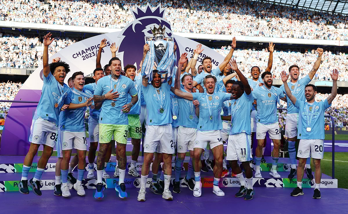টানা চতুর্থবার ইংলিশ প্রিমিয়ার লিগে চ্যাম্পিয়ন হয়ে ইতিহাস গড়েছে সিটি
