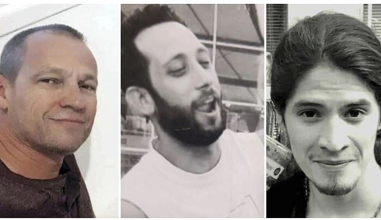 (বাঁ থেকে) মাইকেল নিশিনবাউম, ছানান ইয়াবলোনকা ও হার্নান্দেজ রাডোক্স । ইসরায়েলের সামরিক বাহিনী এই ছবি প্রকাশ করেছে