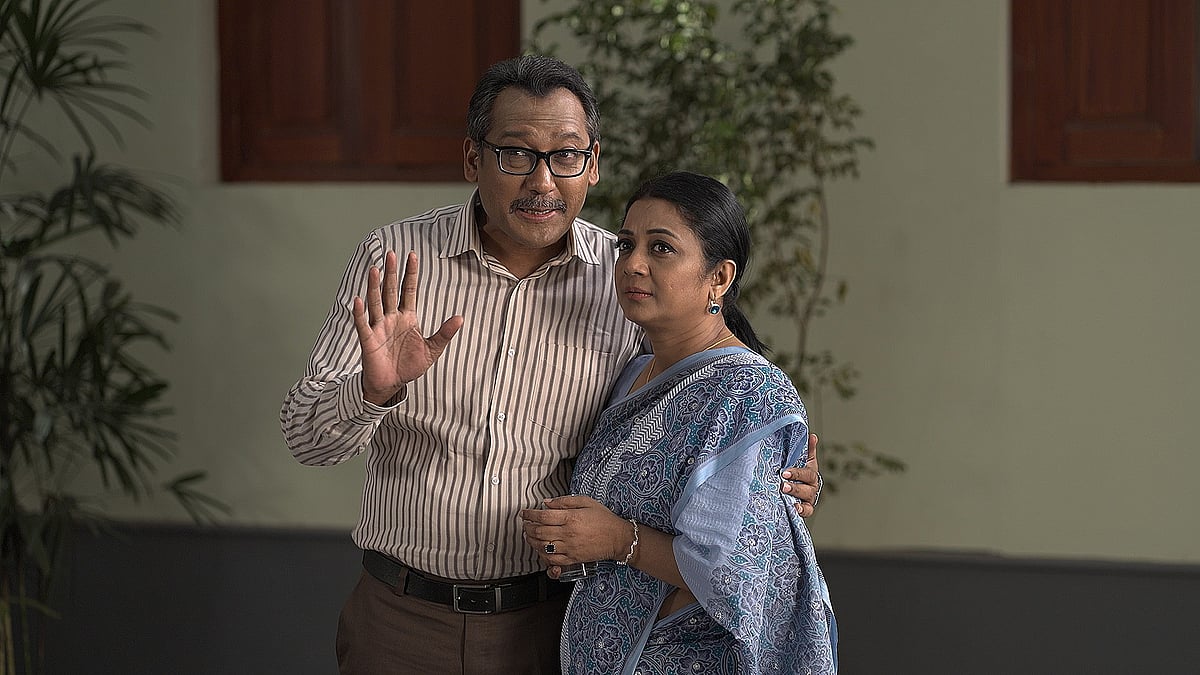 ‘দেনাপাওনা’ নাটকের দৃশ্য