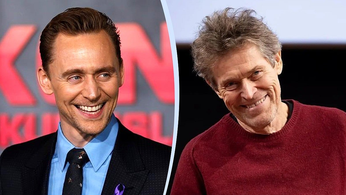 টম হিডলস্টোন ও উইলেম ডিফো। কোলাজ