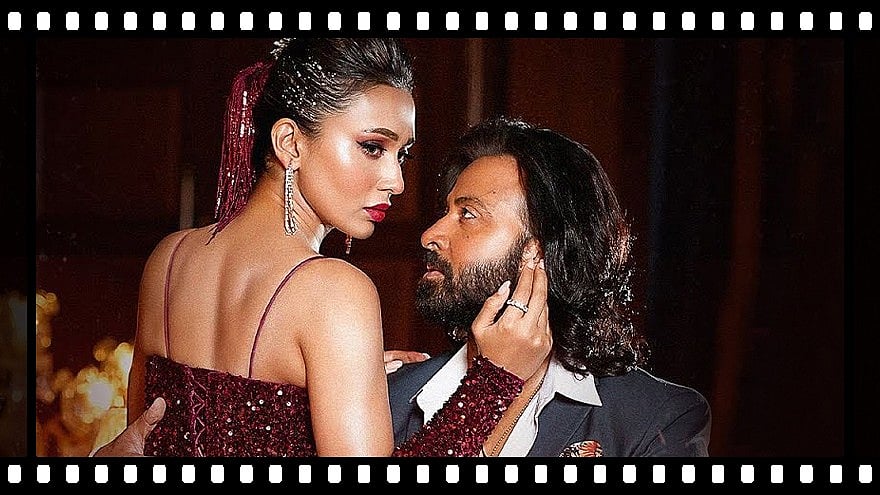 ‘দুষ্টু কোকিল’ গানের দৃশ্যে শাকিব ও মিমি। ছবি: ইউটিউব থেকে