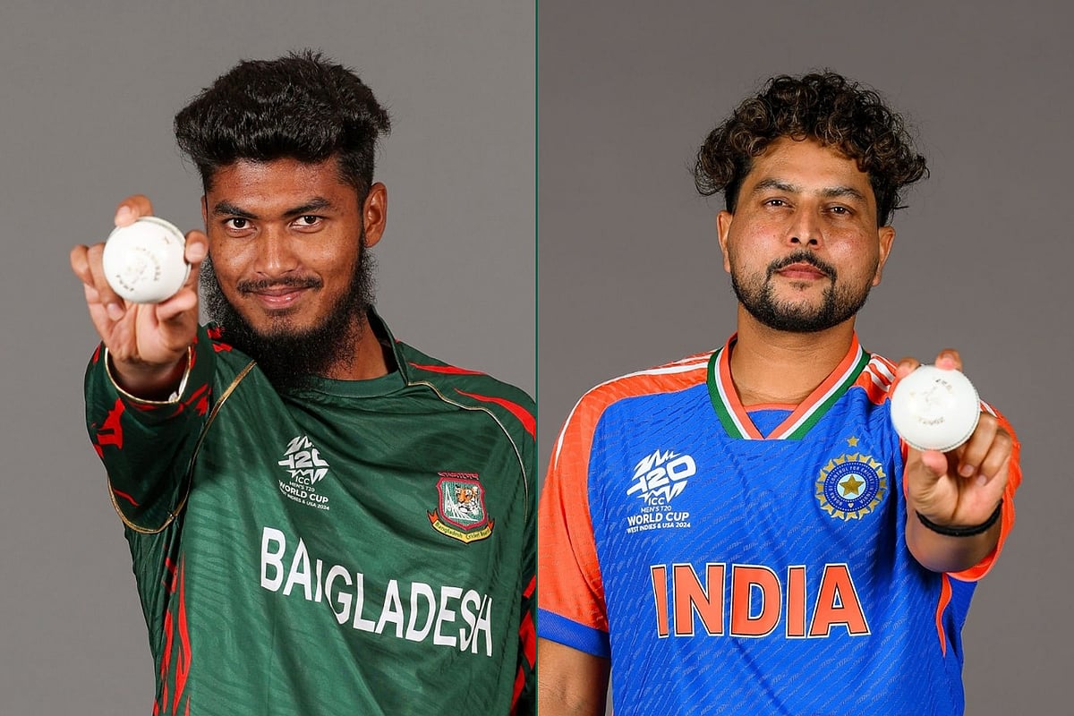 বাংলাদেশের রিশাদ হোসেন ও ভারতের কুলদীপ যাদব। আজ তাঁরা জ্বলে উঠতে পারেন