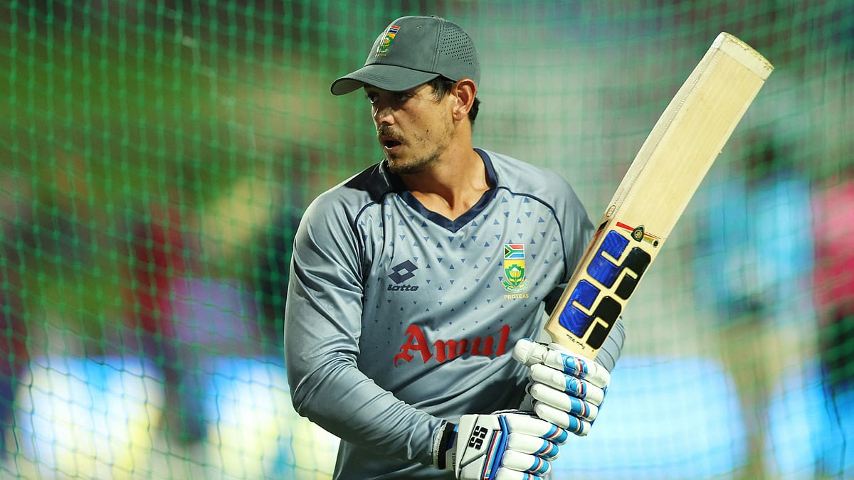 ব্যাটিং অনুশীলনে কুইন্ট ডি কক