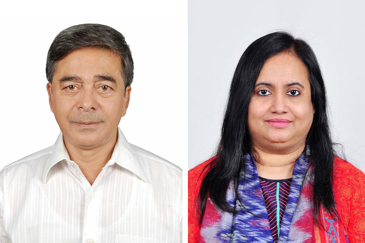 ইমকাবিডির নতুন সভাপতি ফরিদ হোসেন (বাঁয়ে) ও সাধারণ সম্পাদক আঙ্গুর নাহার মন্টি