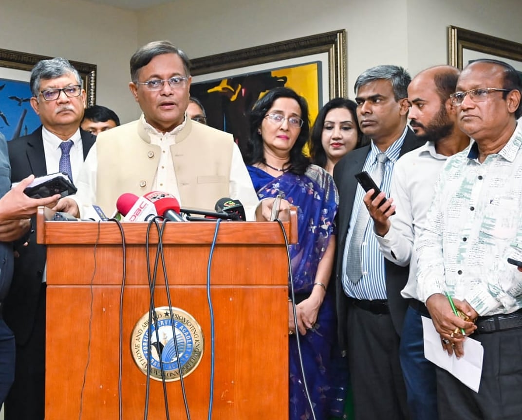 পররাষ্ট্রমন্ত্রী ও আওয়ামী লীগের যুগ্ম সাধারণ সম্পাদক হাছান মাহমুদ