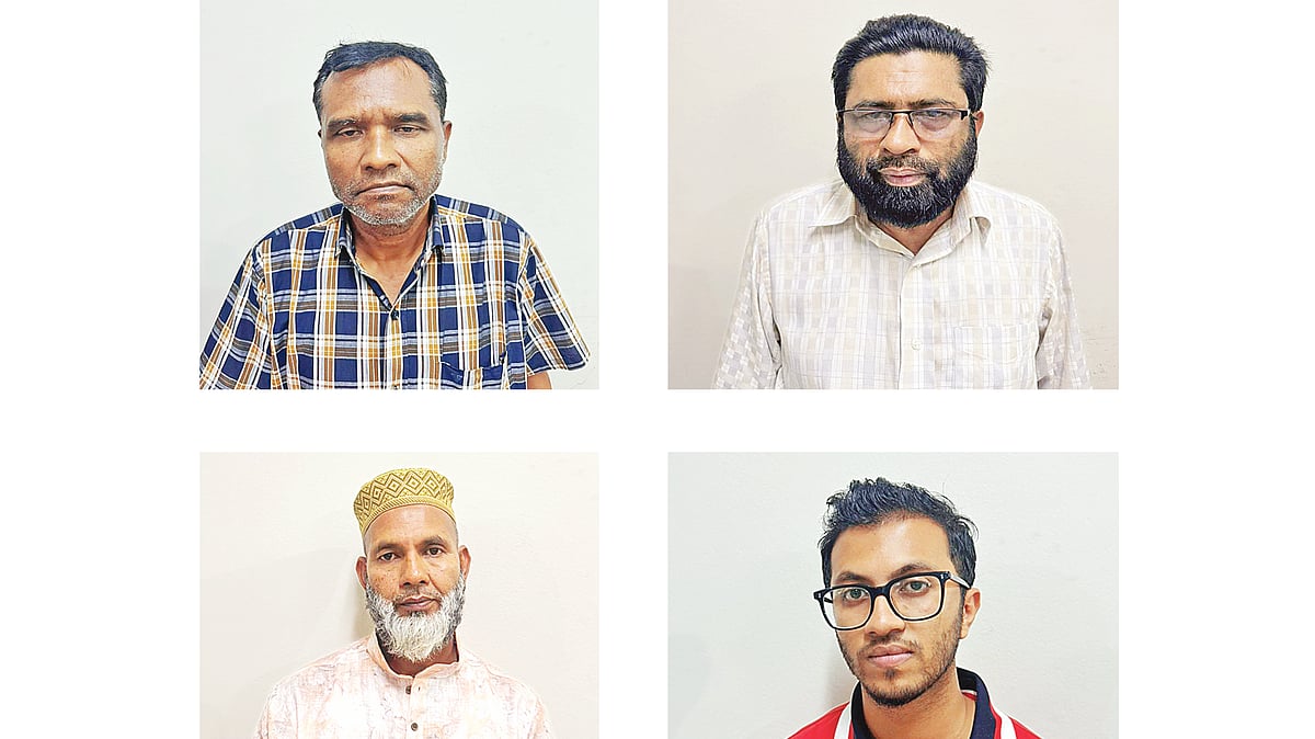 জাহাঙ্গীর আলম, মো. আবু জাফর, সৈয়দ আবেদ আলী ও সৈয়দ সোহানুর রহমান