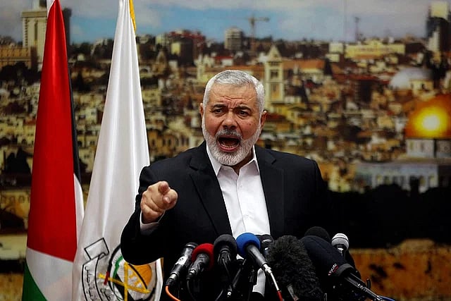 হামাসের রাজনৈতিক শাখার প্রধান ইসমাইল হানিয়া