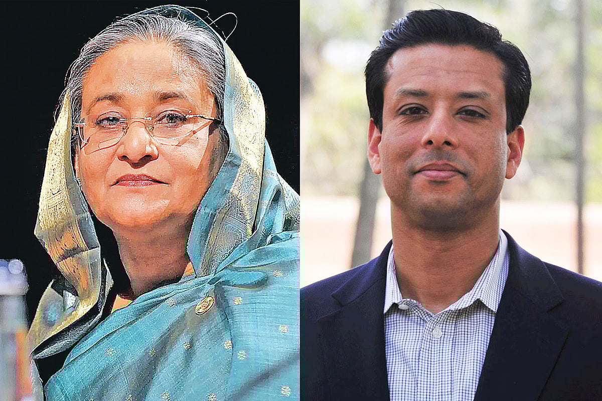 শেখ হাসিনা ও সজীব ওয়াজেদ জয়
