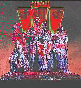 ‘কথা ক’ গানের প্রচ্ছদে রয়েছে রক্তাক্ত রাজু ভাস্কর্যের ছবি