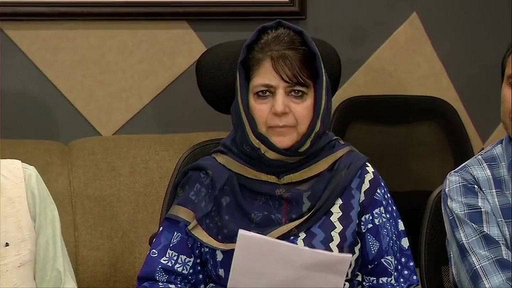 পিডিপি নেত্রী ও সাবেক মুখ্যমন্ত্রী মেহবুবা মুফতি