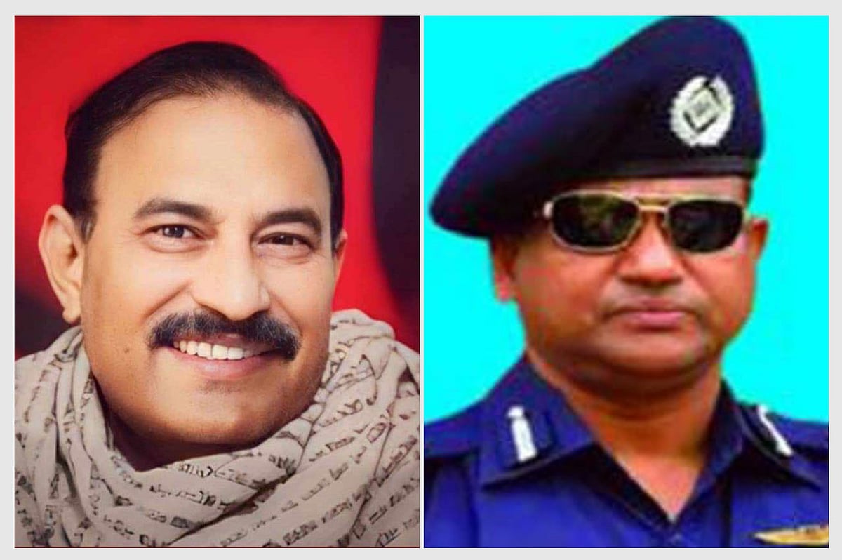 সাবেক সংসদ সদস্য মোস্তফা লুৎফুল্লাহ (বাঁয়ে), সাবেক পুলিশ সুপার চৌধুরী মঞ্জুরুল কবীর