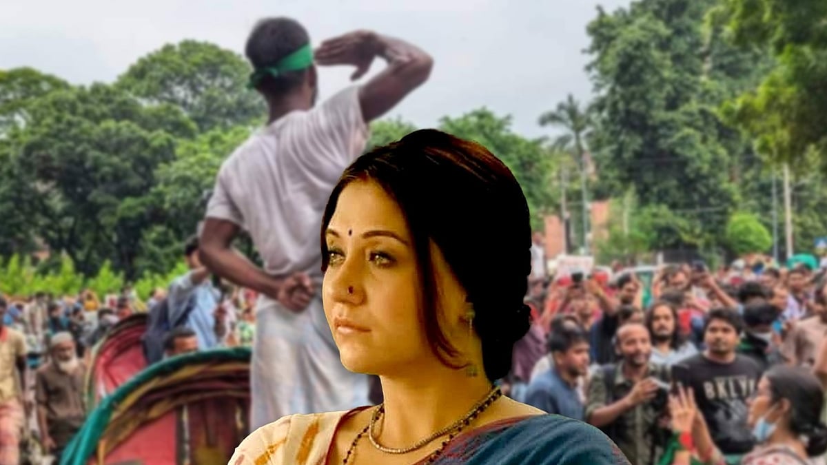 আলোচিত ছবিটি ভারতীয় অভিনেত্রী স্বস্তিকা মুখার্জিও ফেসবুকে পোস্ট করেছেন। কোলাজ