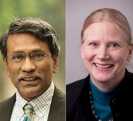 অধ্যাপক আলী রীয়াজ ও অধ্যাপক রেবেকা ম্যানরিং