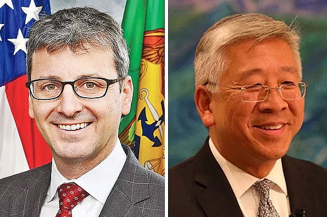 যুক্তরাষ্ট্রের রাজস্ব ও অর্থ দপ্তরের আন্তর্জাতিক অর্থায়নবিষয়ক সহকারী আন্ডার সেক্রেটারি ব্রেন্ট নেইম্যান এবং পররাষ্ট্র দপ্তরের দক্ষিণ ও মধ্য এশিয়াবিষয়ক সহকারী পররাষ্ট্রমন্ত্রী ডোনাল্ড লু