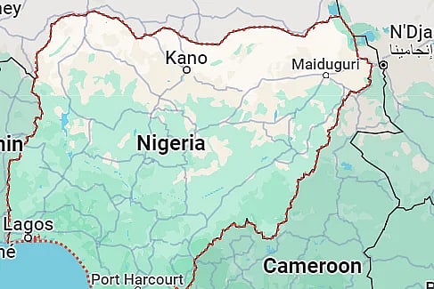 নাইজেরিয়ার মানচিত্র