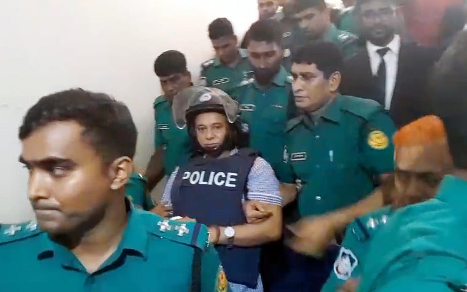 সাবেক রেলমন্ত্রী নূরুল ইসলাম সুজন। আজ মঙ্গলবার ঢাকার আদালতে