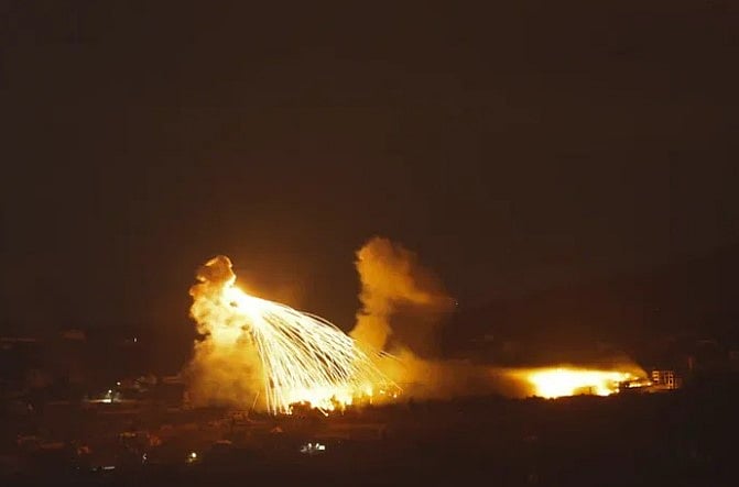 লেবাননে ইসরায়েলের বোমা হামলা