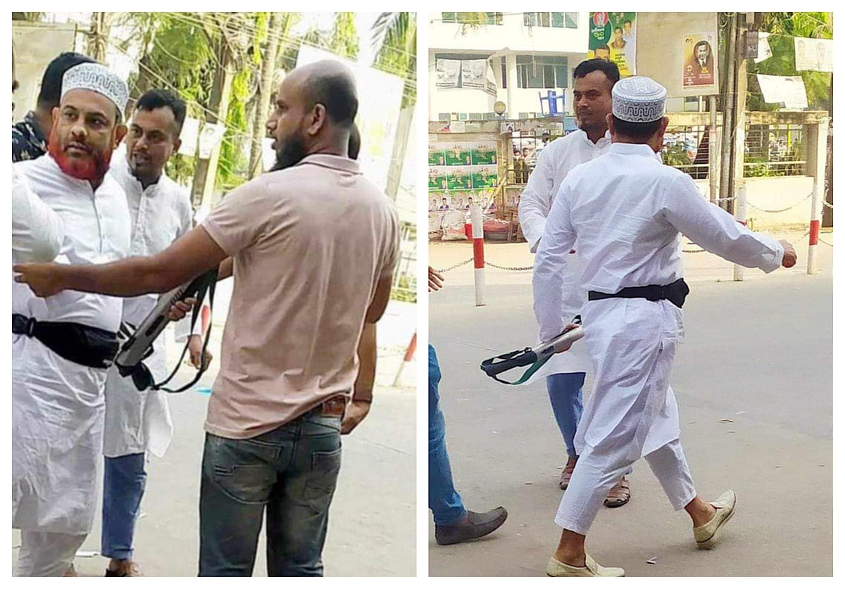 ময়মনসিংহে ৪ আগস্ট অস্ত্র হাতে আওয়ামী লীগ নেতা মো. শাহজালালের তৎপরতা