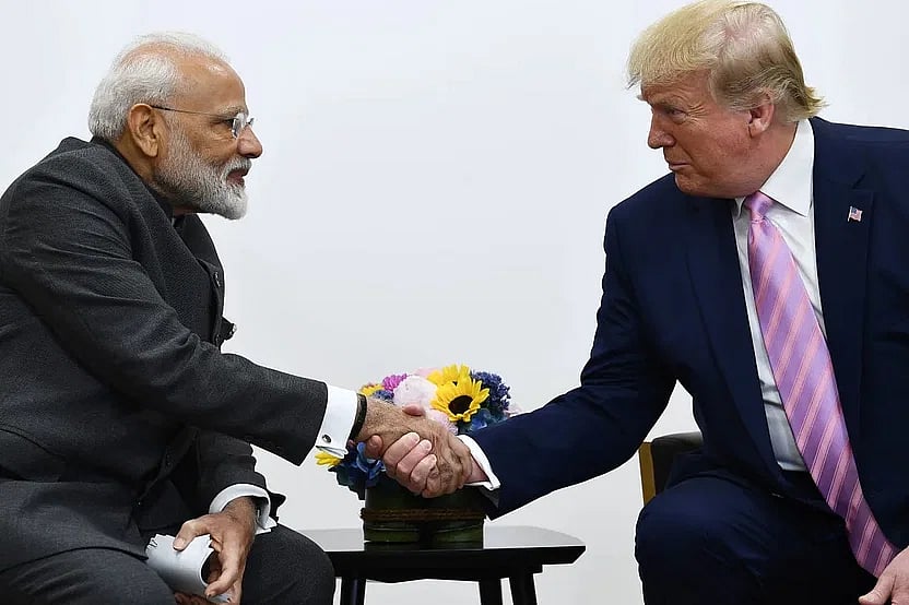ভারতের প্রধানমন্ত্রী নরেন্দ্র মোদি ও যুক্তরাষ্ট্রের প্রেসিডেন্ট ডোনাল্ড ট্রাম্প
