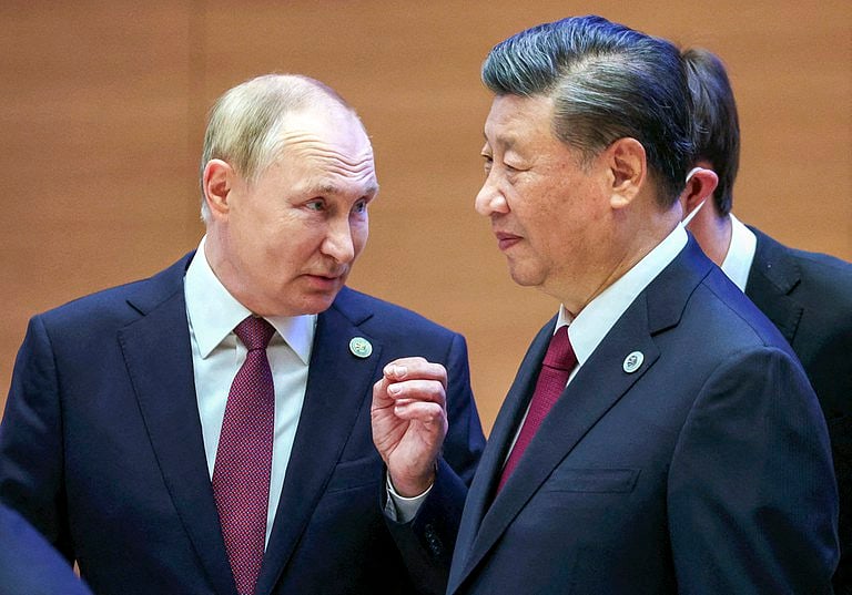 রাশিয়ার প্রেসিডেন্ট পুতিন ও চীনের প্রেসিডেন্ট শি