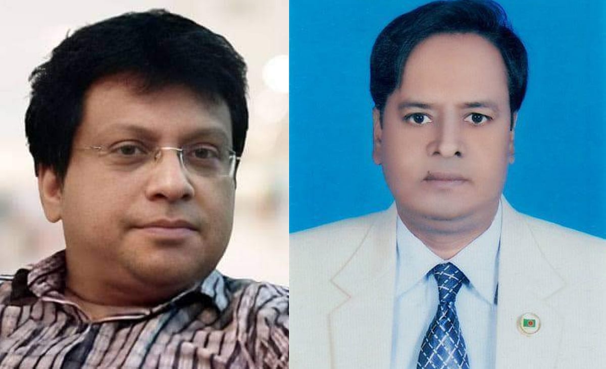 গোপালগঞ্জের বঙ্গবন্ধু শেখ মুজিবুর রহমান বিজ্ঞান ও প্রযুক্তি বিশ্ববিদ্যালয়ের নবনিযুক্ত উপাচার্য হোসেন উদ্দিন শেখর ও সহ-উপাচার্য ড. মো. সোহেল হাসান