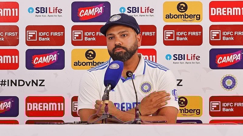 সংবাদ সম্মেলনে রোহিত শর্মাকে হতাশাগ্রস্ত দেখাচ্ছিল। আজ মুম্বাইয়ে