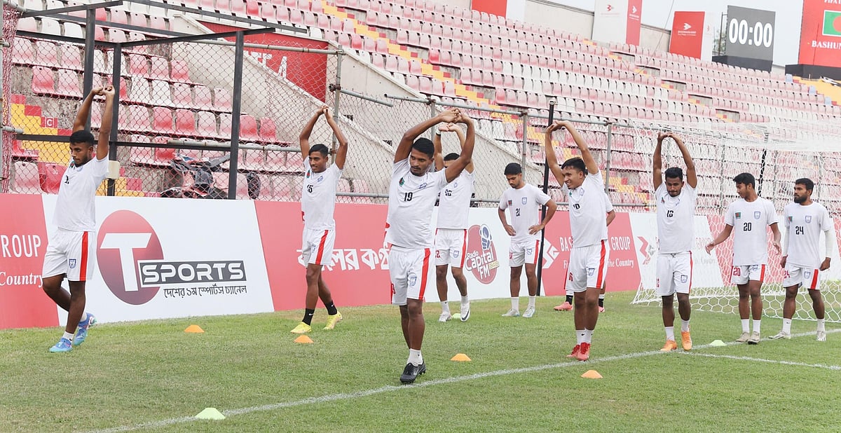 কিংস অ্যারেনায় অনুশীলনে বাংলাদেশ দল