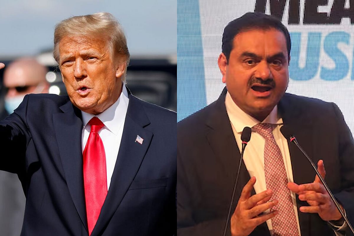 যুক্তরাষ্ট্রের নবনির্বাচিত প্রেসিডেন্ট ডোনাল্ড ট্রাম্প ও ভারতীয় ব্যবসায়ী গৌতম আদানি