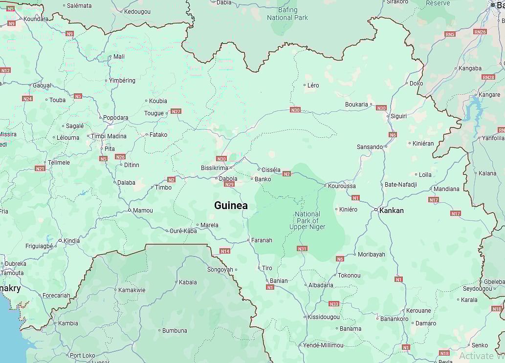 গিনির ম্যাপ