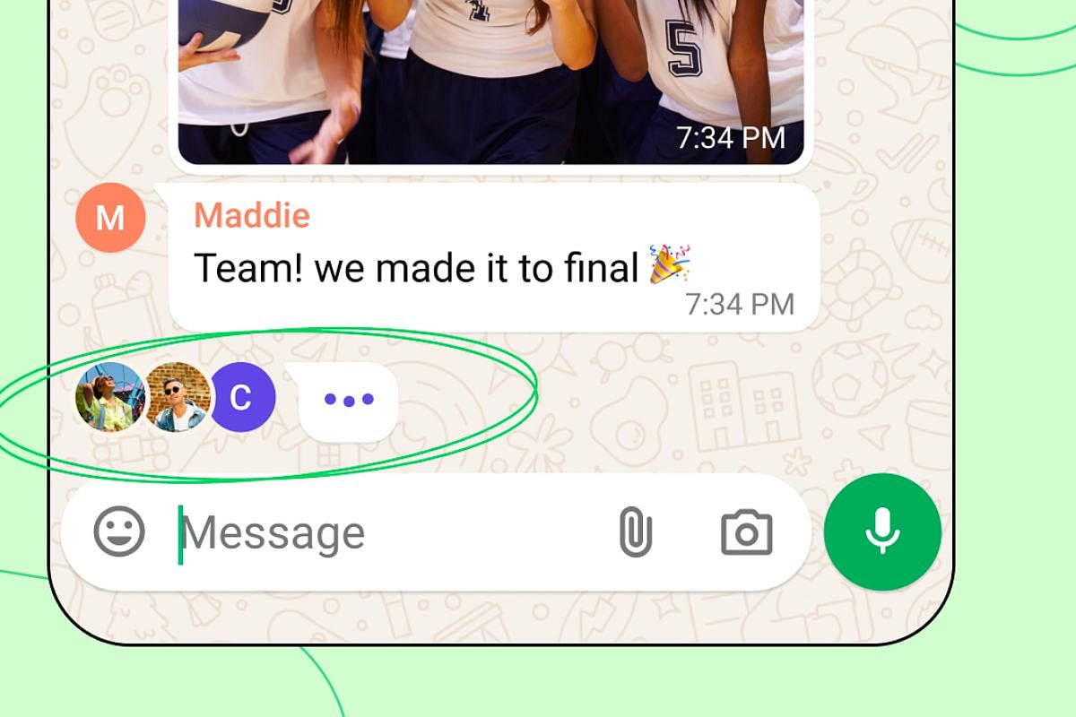 হোয়াটসঅ্যাপের টাইপিং ইন্ডিকেটর