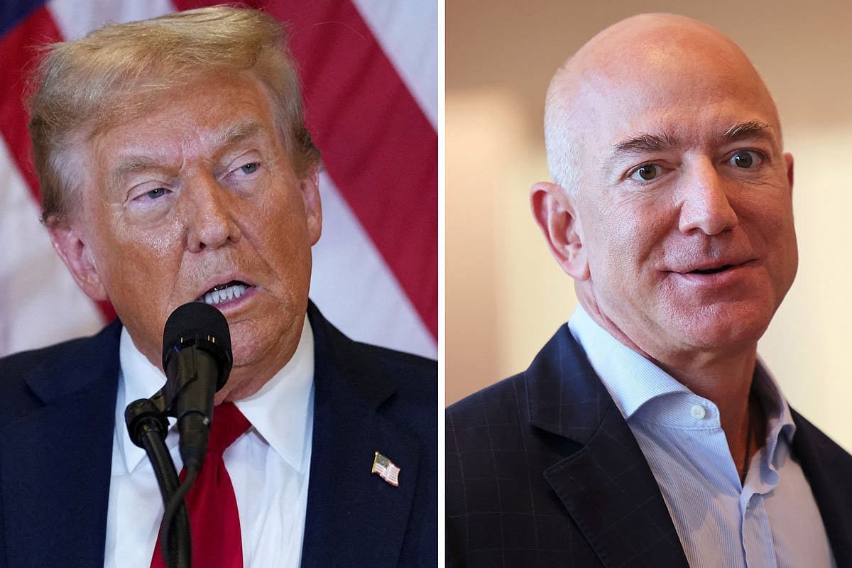 ডোনাল্ড ট্রাম্প ও জেফ বেজোস