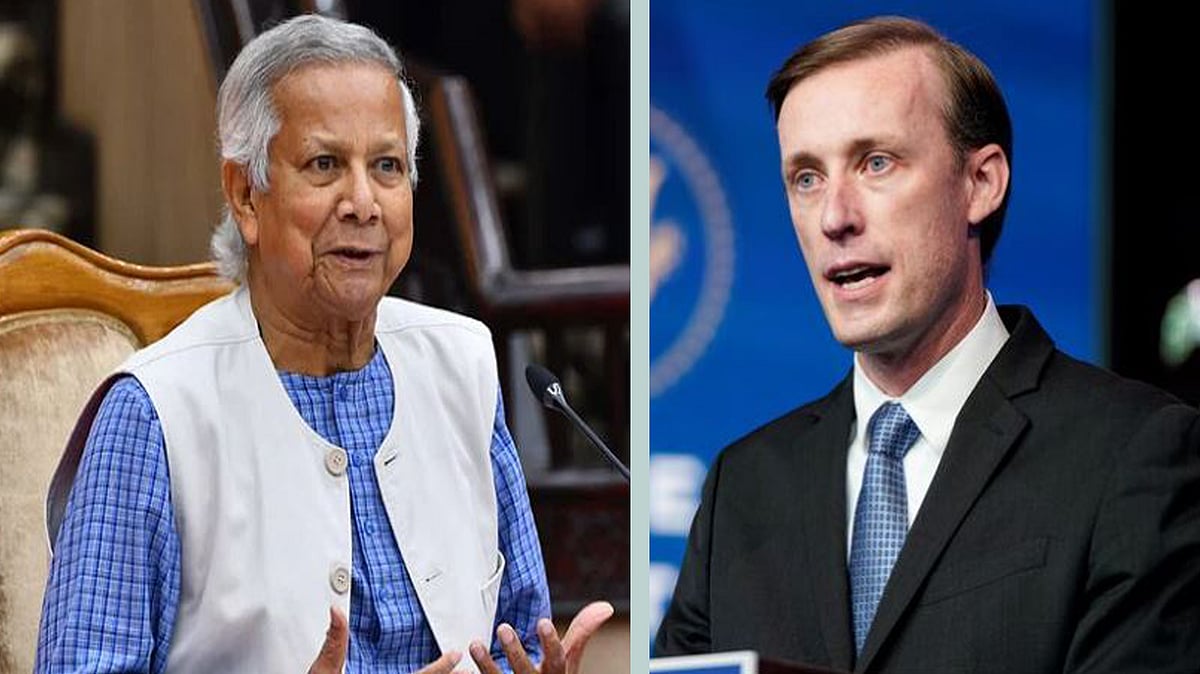 প্রধান উপদেষ্টা মুহাম্মদ ইউনূস ও যুক্তরাষ্ট্রের জাতীয় নিরাপত্তা উপদেষ্টা জ্যাক সুলিভান