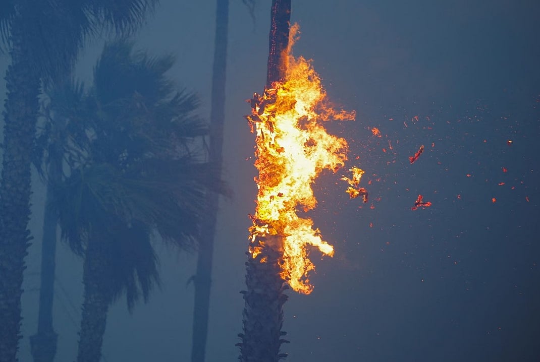 ভয়াবহ দাবানলে নিঃশেষ করে দিচ্ছে যুক্তরাষ্ট্রের লস অ্যাঞ্জেলেস ও এর আশপাশের এলাকা