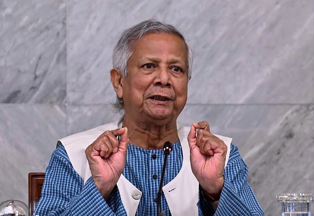 বুধবার তেজগাঁওয়ে যমুনায় বক্তব্য দেন ড. ইউনূস