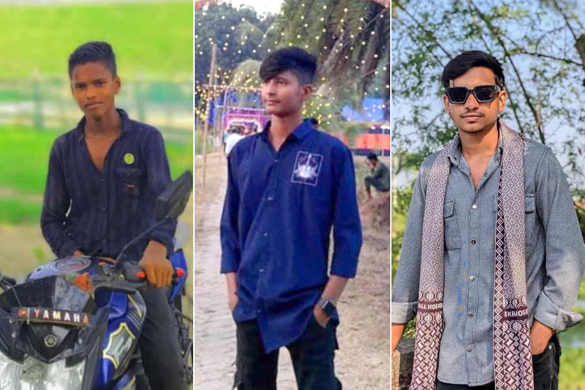 নিহত তিন তরুণ হলেন দীপু দাস, হৃদয় মৃধা ও বিশাল নাগ