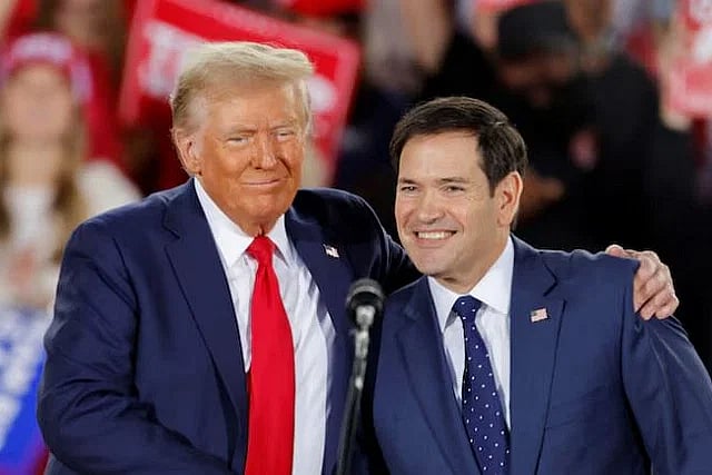 ডোনাল্ড ট্রাম্প ও মার্কো রুবিও