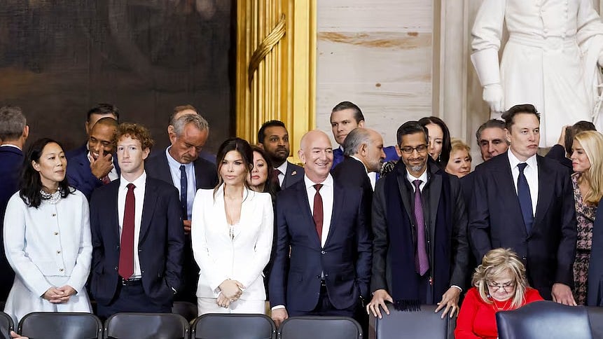 ট্রাম্পের অভিষেক অনুষ্ঠানে উপস্থিত প্রযুক্তি দুনিয়ার তারকাদের একাংশ