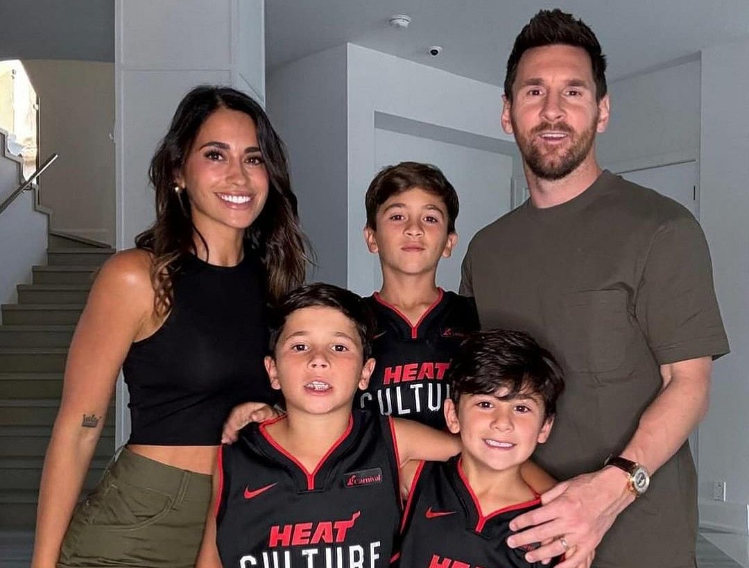 মেসি ও তাঁর পরিবার