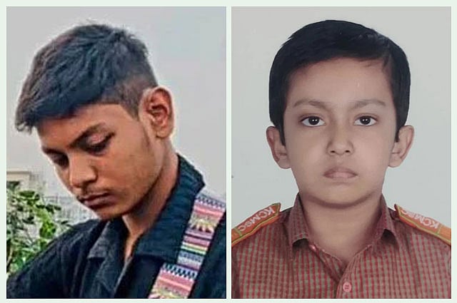 শহীদ আহনাফ (বামে),  শহীদ জাবির (ডানে)