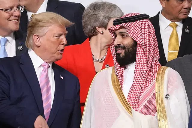 যুক্তরাষ্ট্রের প্রেসিডেন্ট ডোনাল্ড ট্রাম্প ও সৌদি আরবের যুবরাজ মোহাম্মদ বিন সালমান