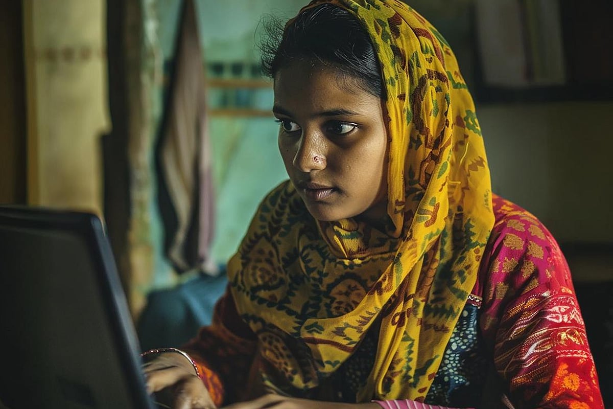 শহরের পাশাপাশি গ্রামীণ নারীরাও নিজেদের সম্পৃক্ত করছে ডিজিটাল অন্তর্ভুক্তিতে, যা অবদান রাখছে দেশের অর্থনীতিতে