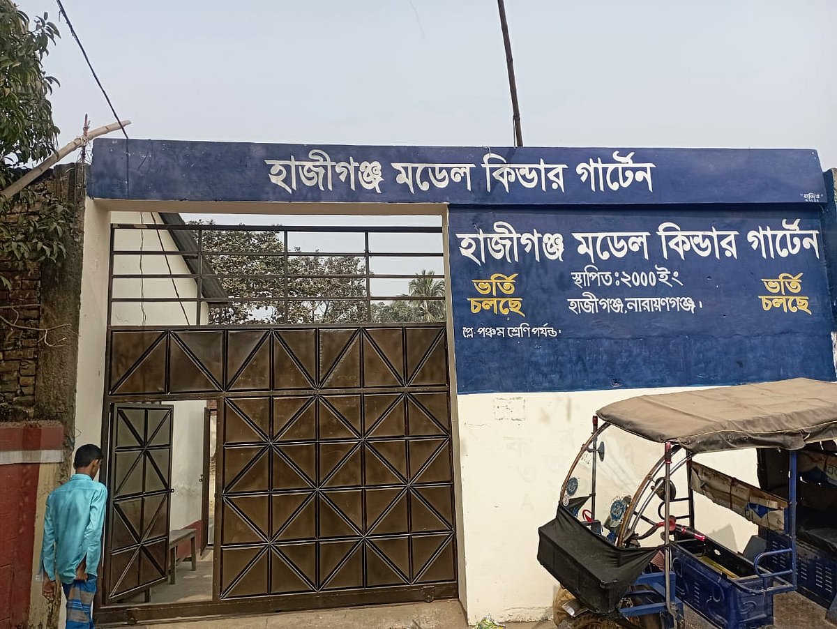 নারায়ণগঞ্জ শহরের হাজীগঞ্জ এলাকায় শামীম ওসমানের দখলে নেওয়া সেই জমিতে ‘হাজীগঞ্জ কিন্ডারগার্টেন’ স্কুল