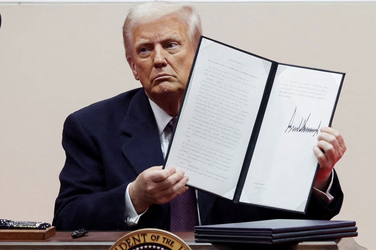 প্রেসিডেন্ট পদে শপথ নিয়ে একের পর এক নির্বাহী আদেশ জারি করেন ডোনাল্ড ট্রাম্প