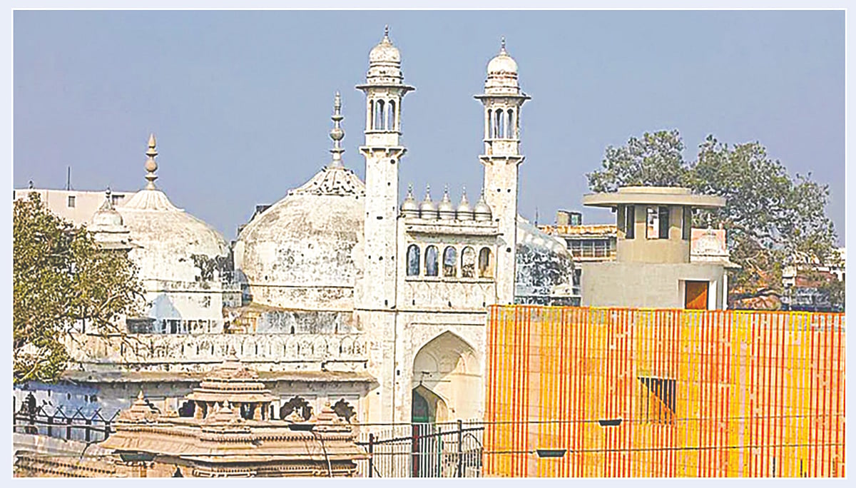 ভারতের উত্তর প্রদেশের বারানসিতে জ্ঞানবাপী মসজিদ