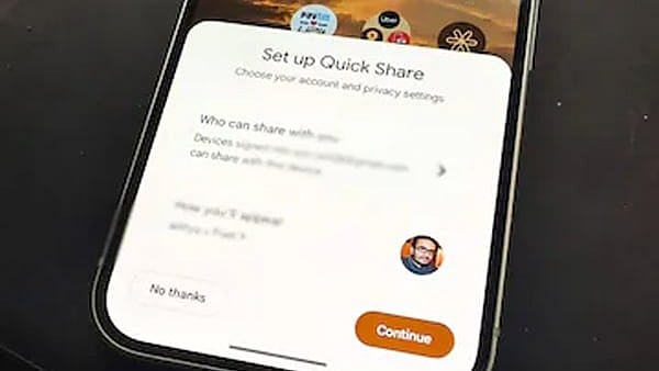 কুইক শেয়ার অ্যাপের মাধ্যমে দ্রুত ফাইল স্থানান্তর করা যায়