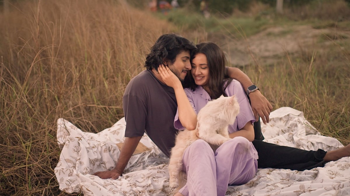 ‘ব্যথার বাগান’–এর তৌসিফ ও আইশা। নির্মাতার সৌজন্যে