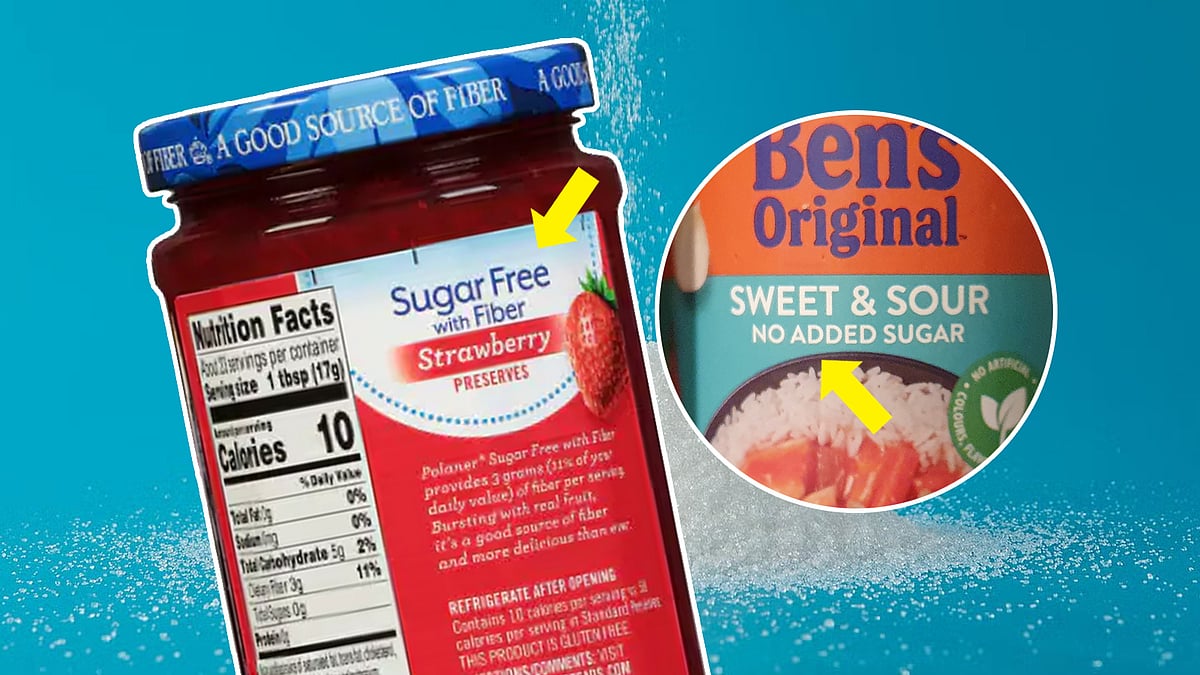 কিছু পণ্যের গায়ে লেখা থাকে ‘সুগার ফ্রি’, আবার কিছু পণ্যের গায়ে সাঁটানো থাকে ‘নো অ্যাডেড সুগার’ লেবেল