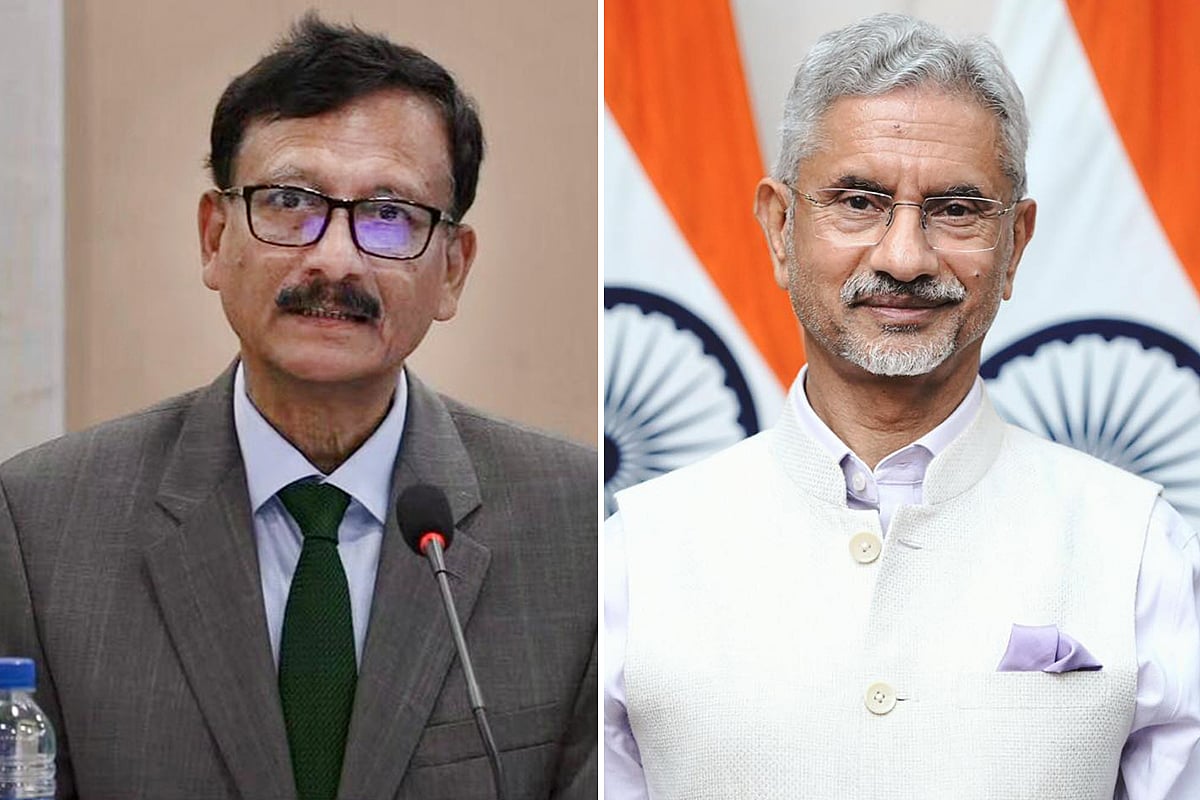 বাংলাদেশের পররাষ্ট্র উপদেষ্টা মো. তৌহিদ হোসেন ও ভারতের পররাষ্ট্রমন্ত্রী এস জয়শঙ্কর